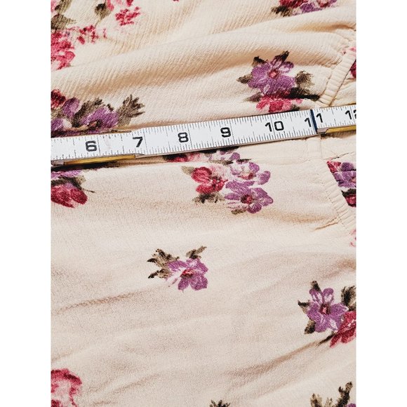 Mimi Chica Romper size Small floral cream long sleeve - Picture 6 of 8